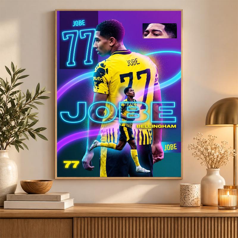 Jude Bellingham Diamond Painting Kit 5D Full Drill DIY Diamond Mosaic Wall Art Home Decor