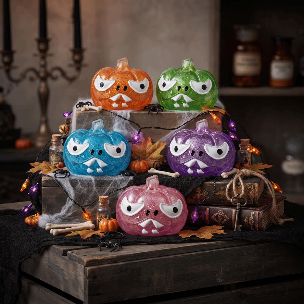 Slow Rebound Pumpkin Squishy Toy Elastic Pumpkin Pinch Toy Pumpkin Fidget Toy Halloween Decor