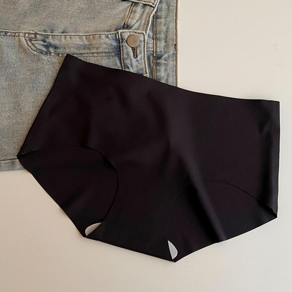 6Pcs/Set Women Seamless Panties Female Mixed Color Underwear Sexy Ice Silk Comfortable Mid Waist Underpants Girls Briefs Invisible Lingerie