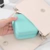 Mini Jewelry Storage Box Travel Earrings Necklace Jewelry Box Compact Ring Packaging Zipper Clamshell Jewelry Box
