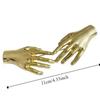 Palm Hand Shape Match Suit Pin Exaggerated Shawl Pins New Metal Brooch  For Women Men
