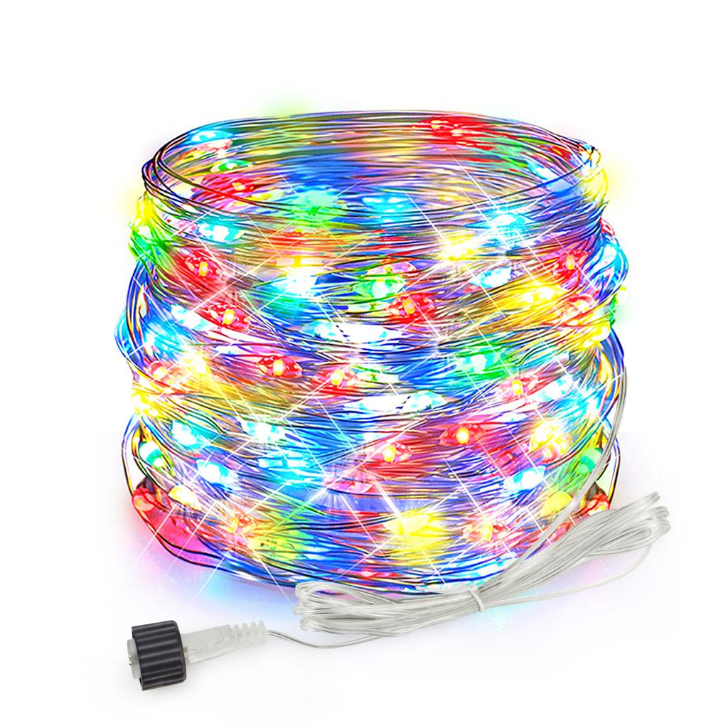 Plug In LED Fairy Lights Waterproof String Light Outdoor 8 Mode Christmas Twinkle Light For Bedroom Garden Yard Patio Tree Decor