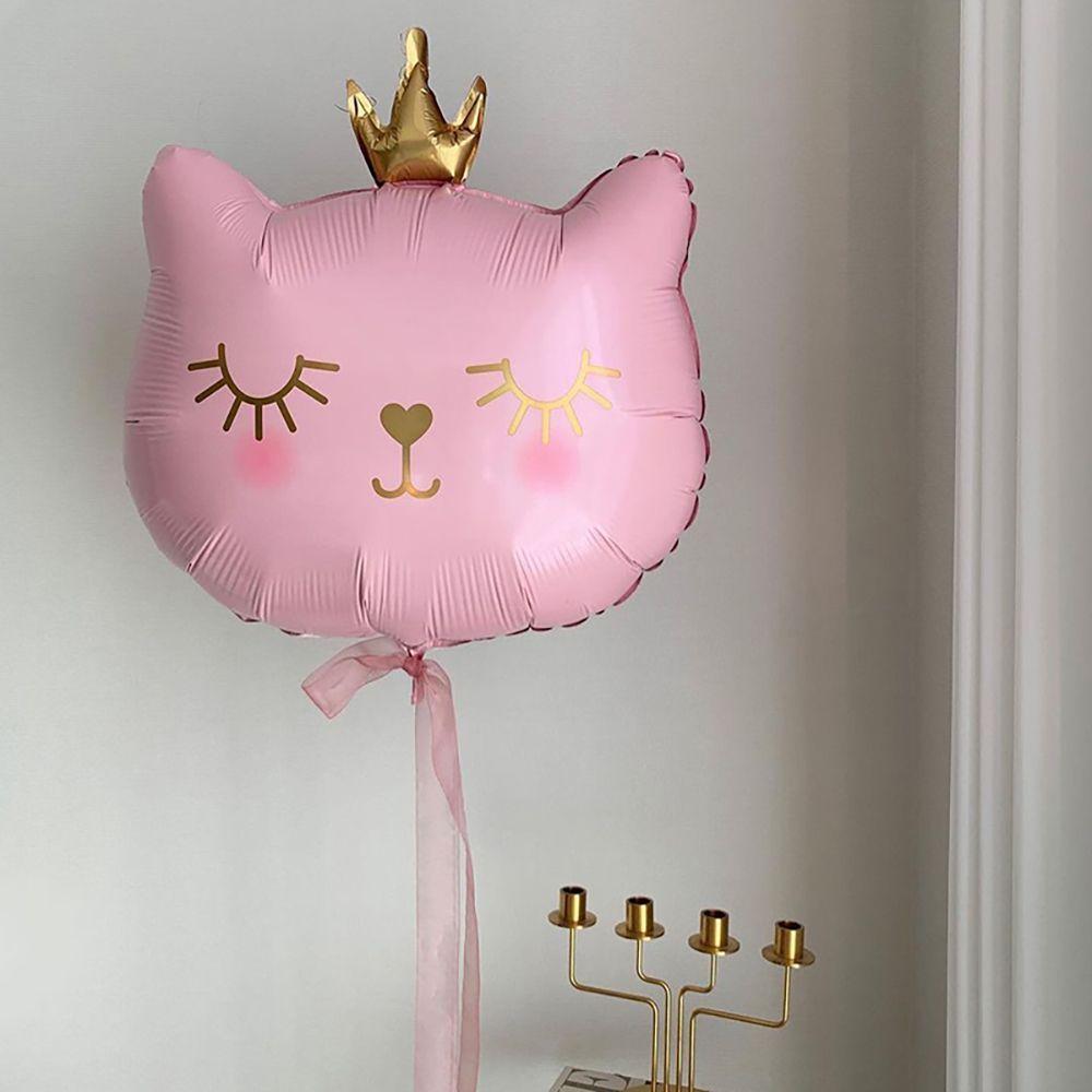 Партийная раскладка Форма кошачьей головы Подарки Фольгированные шары Надувной шар Товары для вечеринки Декор на день рождения