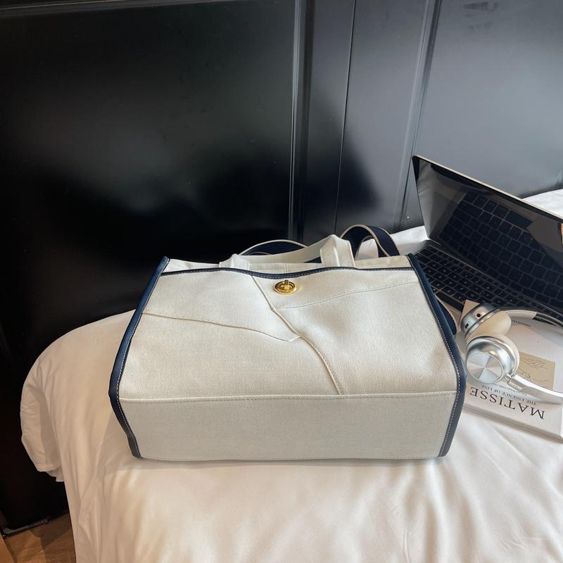 Patchwork Handbag Women's Contrast Color Stitching Shoulder Crossbody Bag Commuter Tote Bag