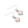 Fashion Vintage Birthday Gift Dangle Earring Rainbow Moonstone Ear Studs Silver Plated