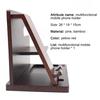 Phone Holder Stable Multifunctional Wooden Phone Organizer Key Wallet Watch Storage Shelf for Bedside Table