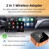 2-в-1 Carplay Box Проводной на Беспроводной CarPlay Android Auto Адаптер для Штатной Автомагнитолы С USB-донглом Умная Мини-коробка Plug and Play
