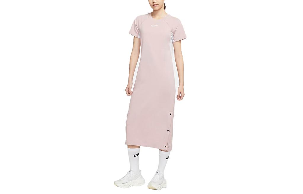 Nike Платье с коротким рукавом женское розовое DM8879-222