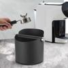 Coffee Knock Box Stainless Steel Shock Absorbing Espresso Dump Bin Home Coffee Grounds Bucket Knock Box Barista Coffee Grind Bin