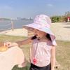 With Whistle Summer Baby Hat Neck Ear Cover Kids Beach Caps  Outdoor Sports