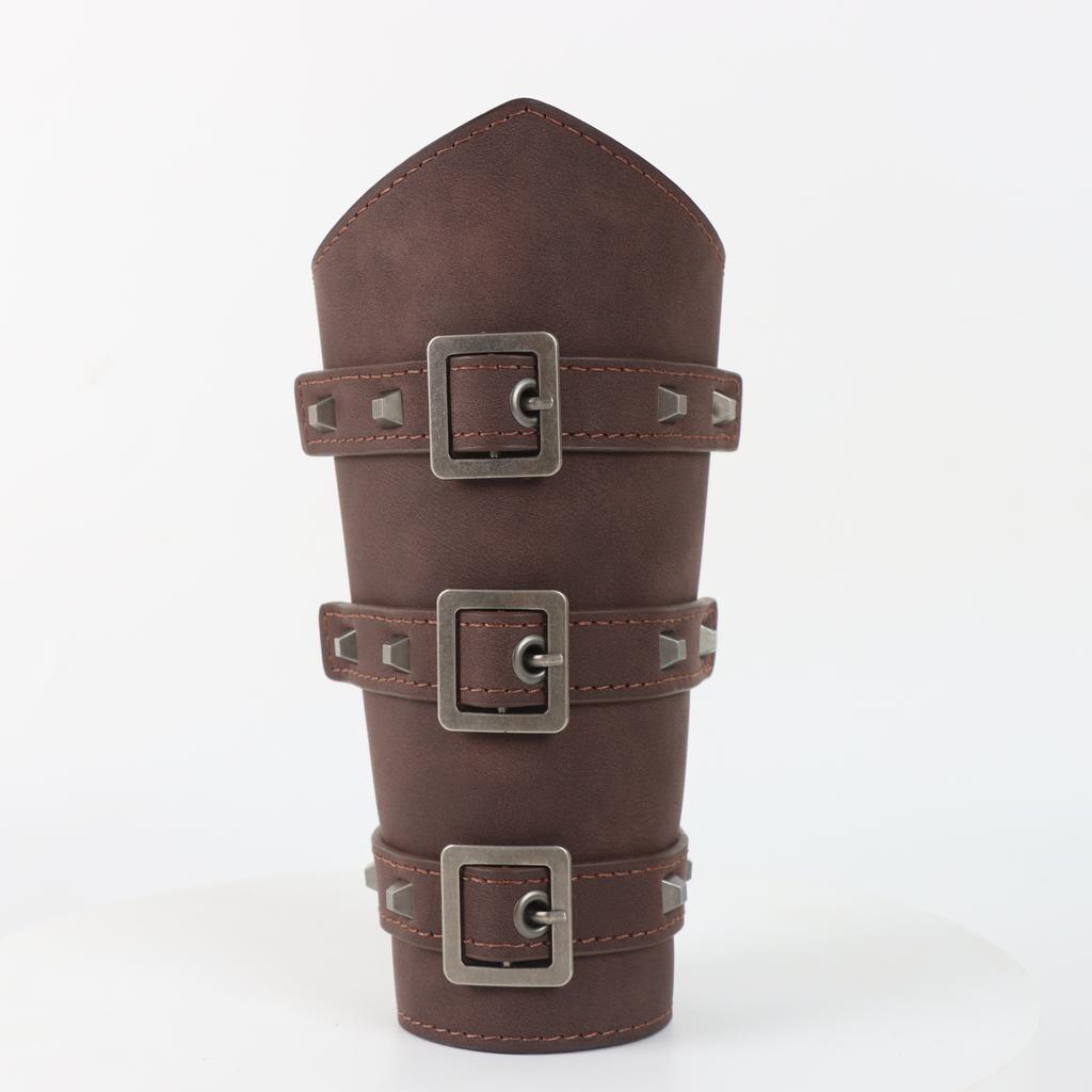 Medieval Retro Embossed Sword Belt Pouch Viking Style Arm Guards Knight Costume Cosplay Anime Accessories