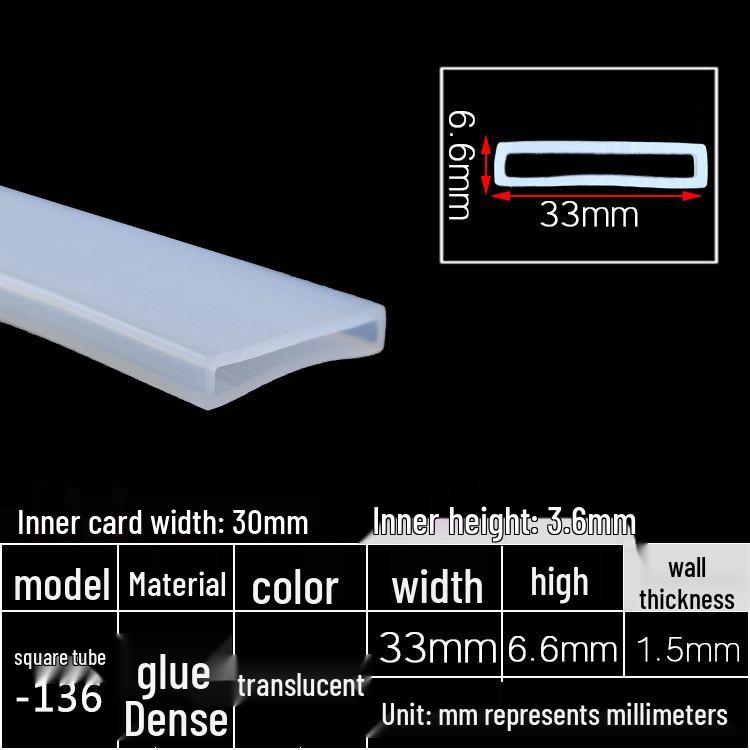 High-Temperature Resistant Silicone Square Tubing: Durable, Customizable, Aging-Resistant Rubber Sheath and Hollow Sealing Strip.