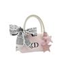Dior Косметичка в стиле DIY Розовая Звездные Комиксы Милая Элегантная Нежная Мягкая Милая Изысканная Высококлассный Литературный Стиль Портативная Холщовая Через Плечо На Плечо