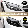 2 Pcs Car Headlight Protective Anti Scratch Film Transparent Black TPU Sticker For Honda HRV 2016 2017 2018 2019 2020 Accessory