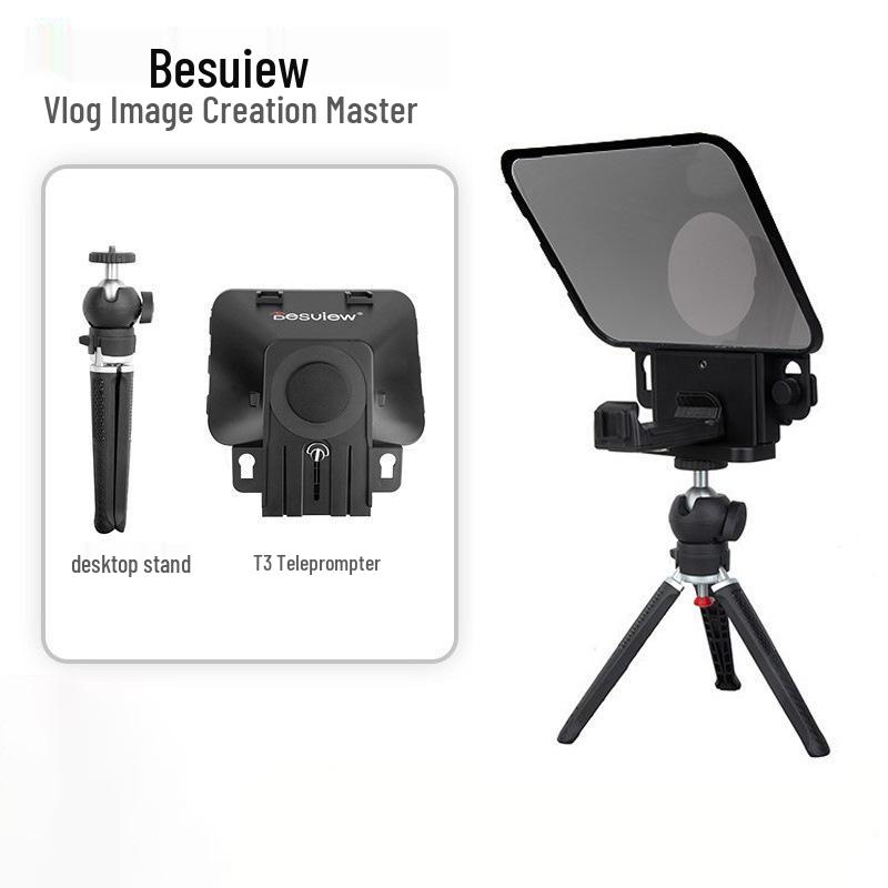 Телесуфлер Baisiyue T3 для мобильных телефонов и DSLR-камер - Идеально подходит для прямых трансляций в Douyin и видеоинтервью