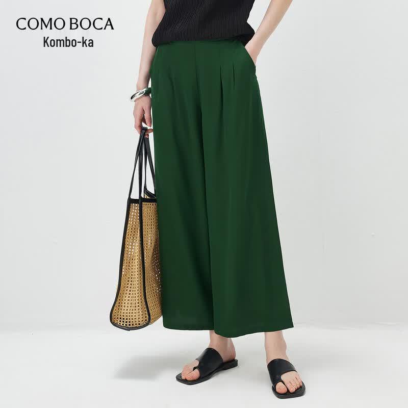 Women's Mulberry Silk Loose Fit Casual Cropped Pants