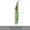 Home Kindergarten Green Plant Wall Decor: Hanging Ivy Leaf Vines and Wreath Decorations