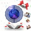 Kaijit - 1pc Fantasy Disaster Owl Pattern Mandala Rotating Wind Chime - Hanging Decorative Wind Chime for All Seasons - Versatile