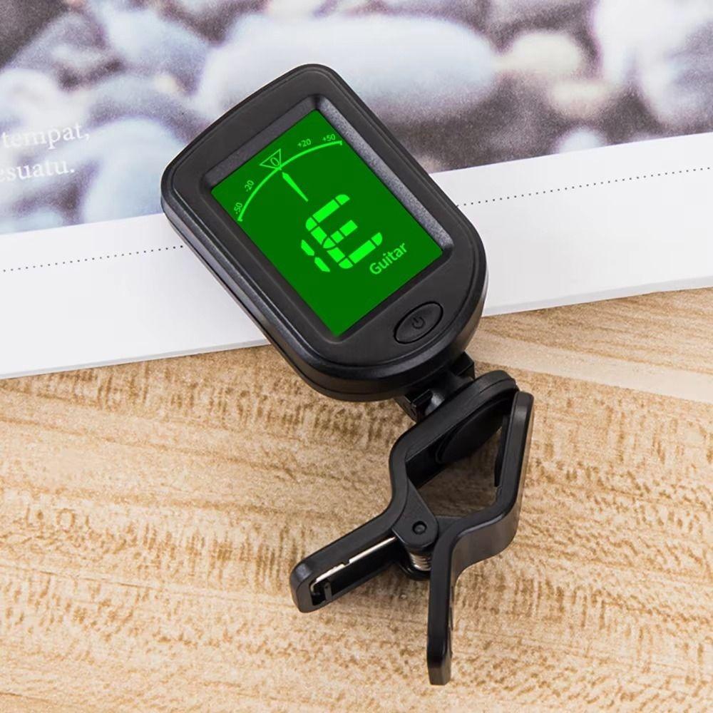 LCD Display String Instruments Tuner Mini Clip-on Tuner for Guitar for Acoustic Electric Guitar