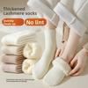 Женские осенне-зимние кашемировые носки до середины икры, теплые флисовые утолщенные плюшевые длинные носки до икры, послеродовые носки, шерстяные длинные носки для сна на полу