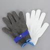 Stainless Steel Wire Anti-Cut Butchering Gloves with Metal Buckle for Kitchen Use