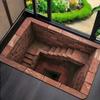 4 Style Stone Pit Hole 3D Visual Illusion Doormat Non Slip Funny Entrance Floor Mat