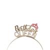 Gift Queen Tiara Zinc Zinc Alloy Birthday Queen Headband  Crown Female Jewelry Birthday Hair Hoop