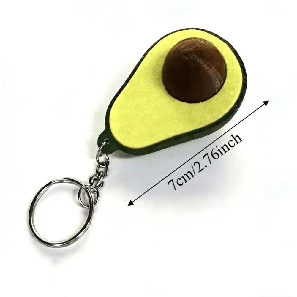 Calming Sensory Avocado Clicker Keychain Funny Finger Button Pendant New Bag Pendant Teens Adult
