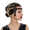 Hot-selling European and American retro feathers hair accessories ball show S headband Indian headband peacock feathers