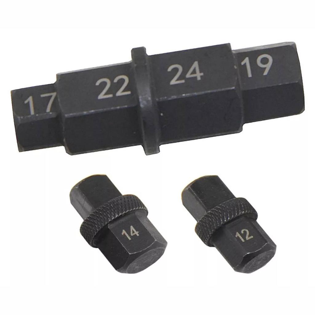 6 In 1 Motorcycle Hex Allen Axle Spindle Socket Adapter Tool Tire Removal Tool Carbon Steel Construction Simple Operate
