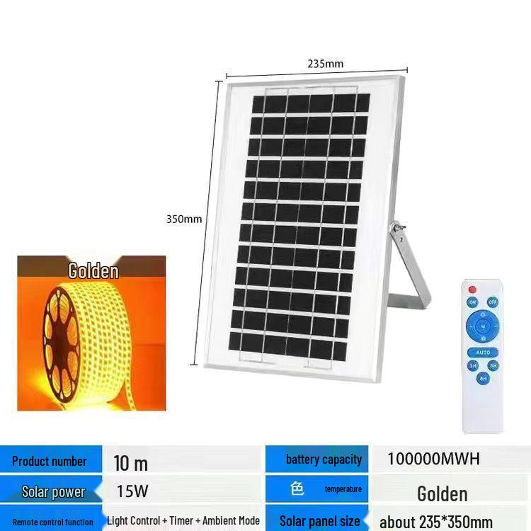 Outdoor Waterproof LED Solar Strip Lights: Super Bright, Soft Lighting for Garden and Courtyard