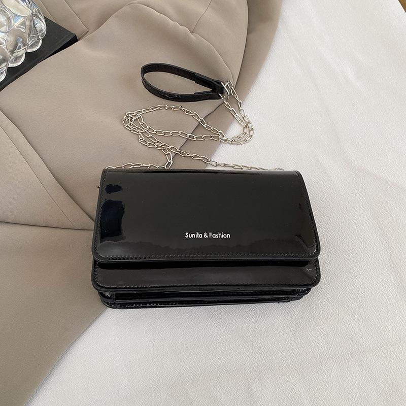 Высококачественная модная сумка-мессенджер через плечо, зимняя универсальная сумка в иностранном стиле с цепочкой, маленькая квадратная женская сумка