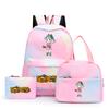 3Pcs/set Dragon Ball Colorful Backpack with Lunch Bag for Women Student Teenagers Rucksack Casual School Bags Sets