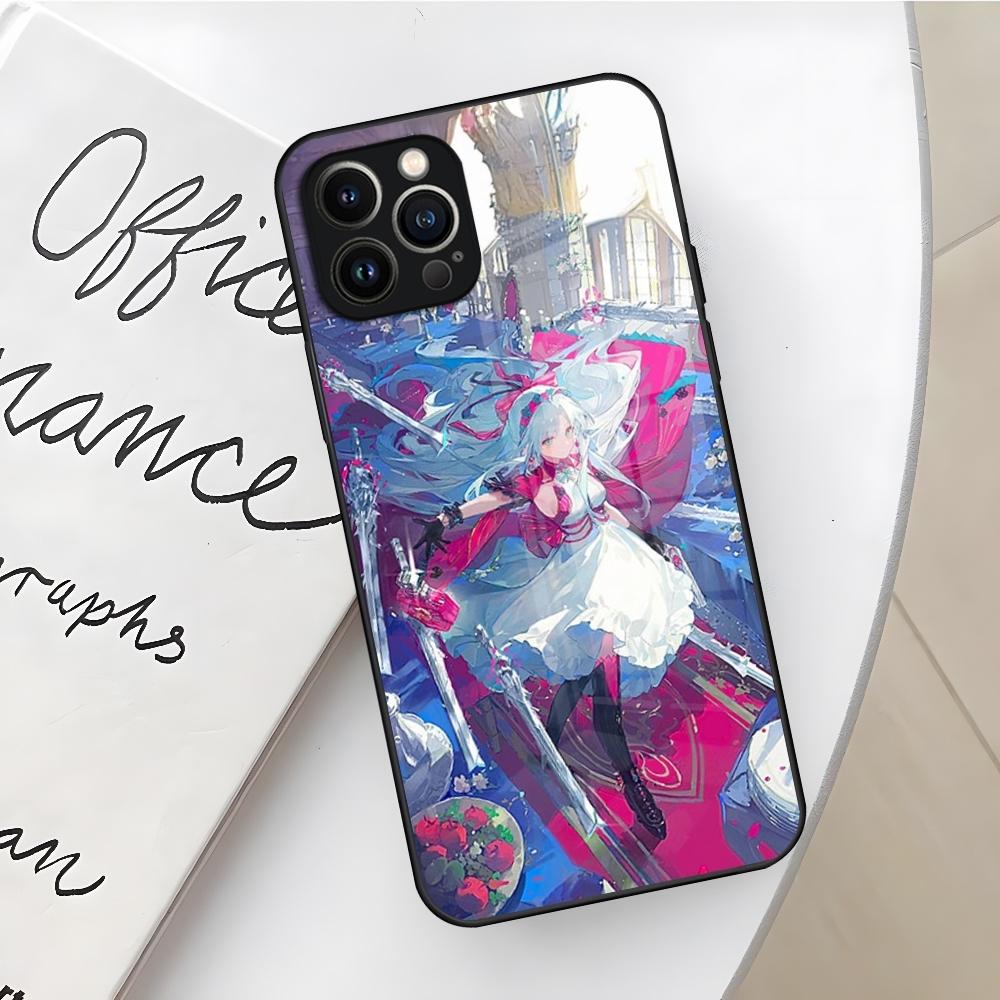 Чехол для телефона Wuthering Waves для iPhone 16 15 14 12 11 13 Pro Max Mini X Xr Xs Se 8 Plus Стеклянная крышка