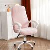 1pc Solid Color Game Chair Seat Cover Non-slip Office Chair Upholstered Cover Anti-dirty Stool Seat Slipcover for Living Room