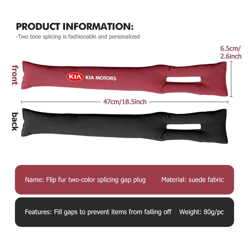 Car Seat Gap Filler Leak Proof Leather Filling Plug Strip For KIA Sportage Rio Ceed Niro Soul Stonic Picanto Proceed FZ3