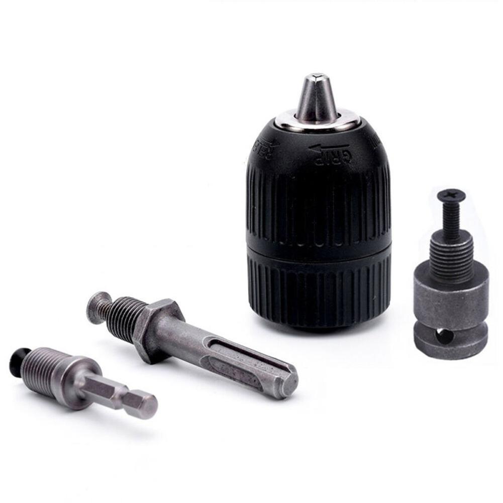 Патрон для сверления без ключа 2-13 мм, переходник с резьбой 1/2"-20UNF, быстросменный адаптер, шестигранный ударный гайковерт SDS 1/4", сверло