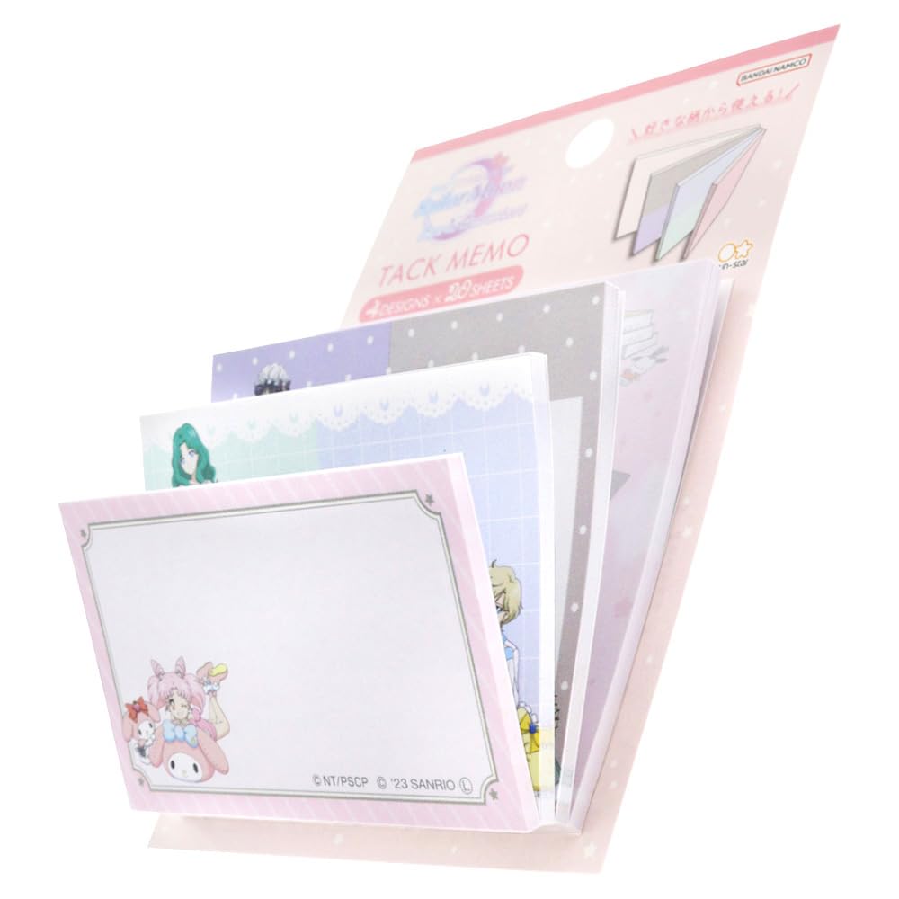 Sailor Moon Cosmos x Sanrio Sticky Notes, Design B, 80 Sheets, S2839539 - Sun-Star Stationery