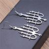 Hanukkah Menorah Drop Earrings Alloy Candle Holder Necklace Hexagrams Israel Faith Judaism Jewelry Gift for Women Girls