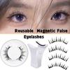 Glue Free Magnetic False Eyelashes DIY False Eyelash Clusters Magnetic Eyelashes with Clip  Girls