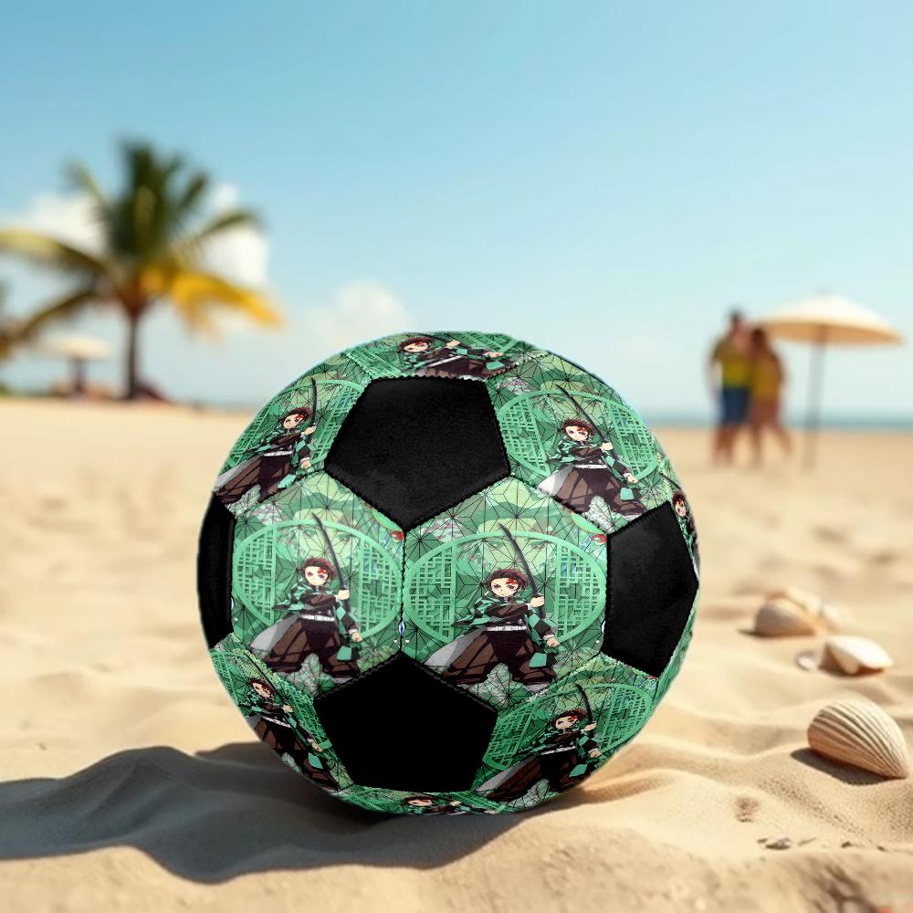 1pc Demon Slayer Kimetsu no Yaiba Football Soccer Ball Size 5 Indoor Soccer Ball Fashion Colorful Backyard Game -Great For Sports Fans Gift HE8