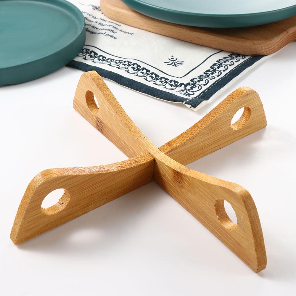 Домашняя изоляция, термостойкий бамбуковый съемный подстаканник, подставка для посуды, охлаждающая подставка для сковороды