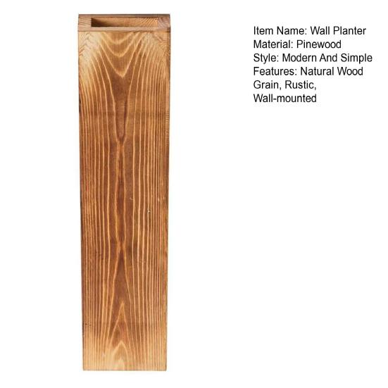 Деревянная настенная ваза для фермерского дома, настенный декор, держатель для растений, стебли эвкалипта, цветы