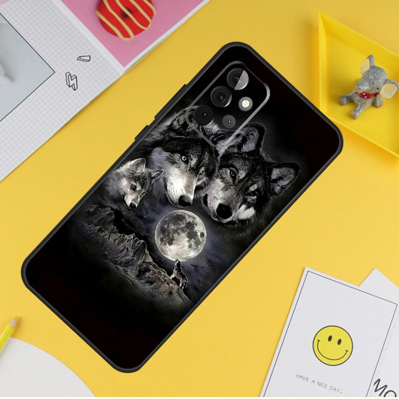 Чехол с животными и волком Galaxy для Samsung Galaxy A55 A35 A25 A15 A51 A71 A12 A32 A52 A13 A33 A53 A14 A34 A54, чехол