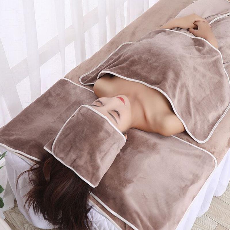 Комплект из 3 полотенец для салонов красоты из волокнистых тканей: тюрбан + полотенце + наволочка, полотенца для СПА-массажа, платок на голову, толстое быстросохнущее впитывающее полотенце