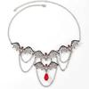 Halloween Themed Bat Pendant Necklace With Alloy And Geometric Design For Gift And Fashion