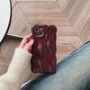 3D чехол для телефона с узором «Пузырьковая волна» для iPhone 17 16 15 14 13 12 11 Pro Max 14promax, винный цвет, мягкая противоударная задняя крышка