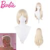 Leftleft Barbie Cosplay Wig Long High Temperature Fiber Hair For Any Face Shape