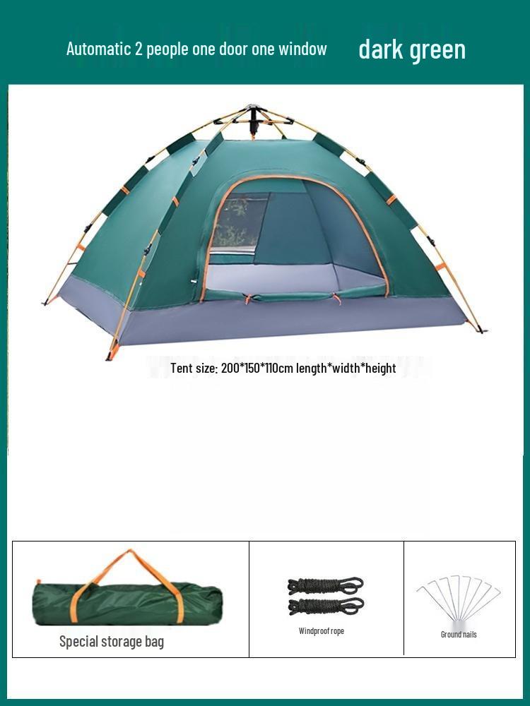 Automatic Pop-Up Rainproof Camping Tent for Outdoor & Indoor Use