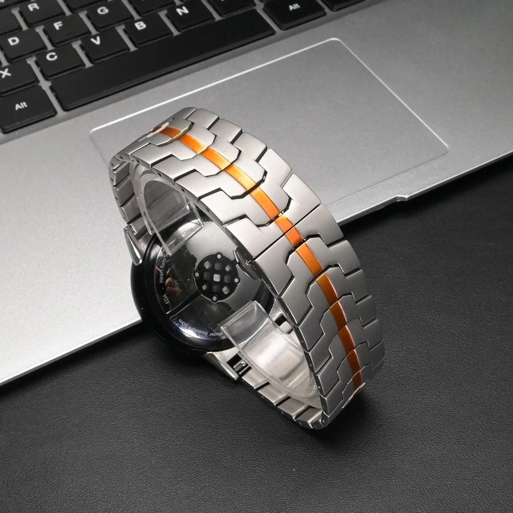 Watch Band For Google Pixel Watch 4 45mm/3 45mm Butterfly Clasp Stainless Steel Wrist Strap